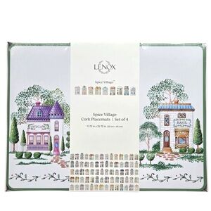 Rare Lenox Spice Village placemats set of 4